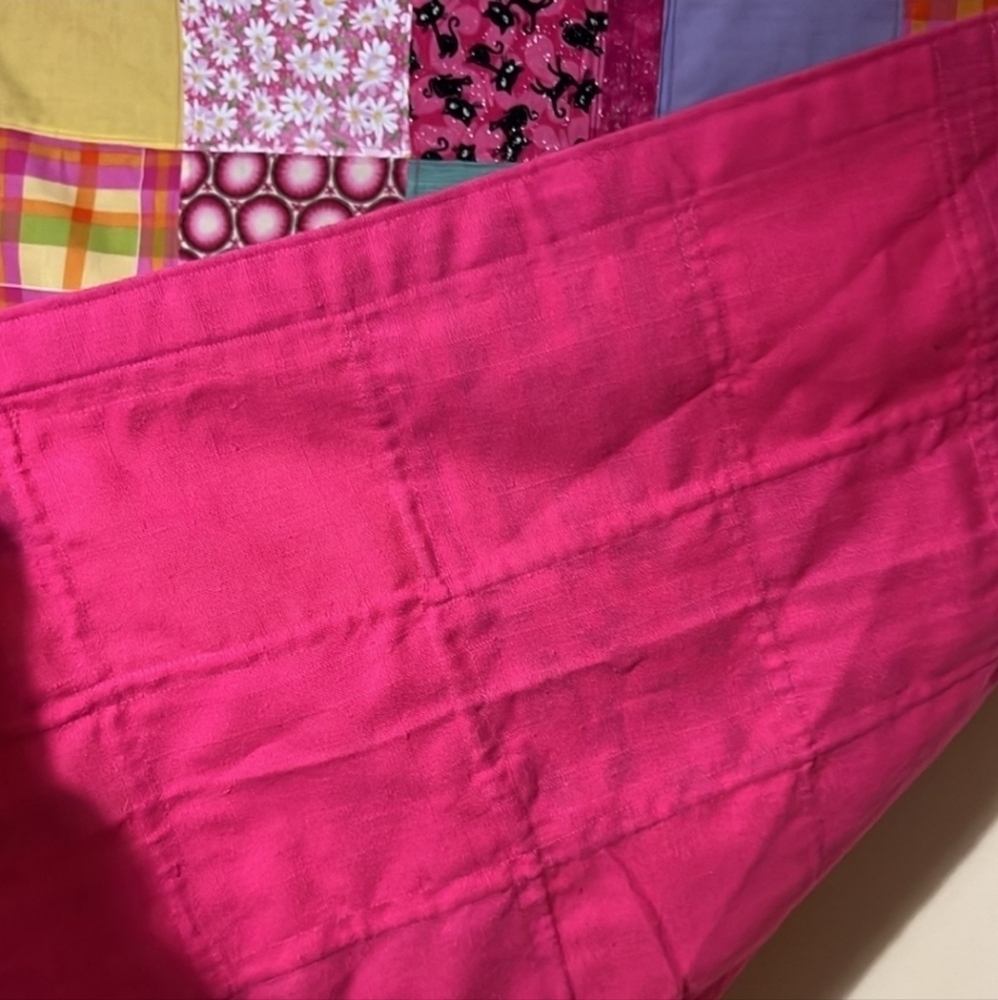 Patchwork Quilt Baby Quilt Collectible Quilt 40 x 40 - Picture 2 of 5